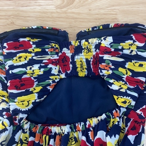 Urban Outfitters - Kimchi Blue Floral Strapless Mini Dress Size XS - Picture 11 of 13